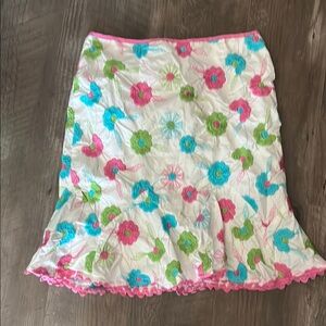 Nanette Lepore Floral Mini Skirt - Pink, Green, Blue